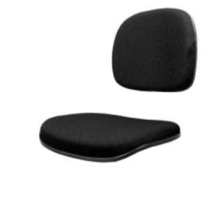 Assento E Encosto Secretária Tecido Preto C/Capa Martiflex