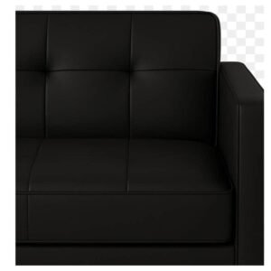 Poltrona Viola  3 Lugar Pé De Madeira  /  preto