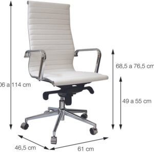 Cadeira Esteirinha Alta Corino Café Base Rodízio