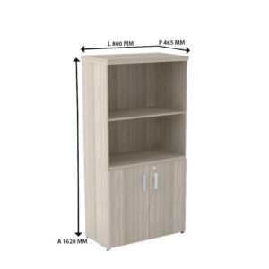 Armário Alto Semi-Aberto – 1,62×0,80×046 biancato 40mm