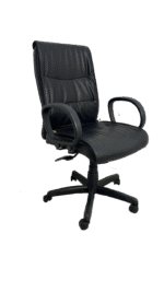 Cadeira Presidente Gold C/ Braço Corsa e Base Diretor Giratória Relax - Preta