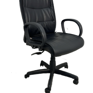 Cadeira Presidente Gold C/ Braço Corsa e Base Diretor Giratória Relax - Preta