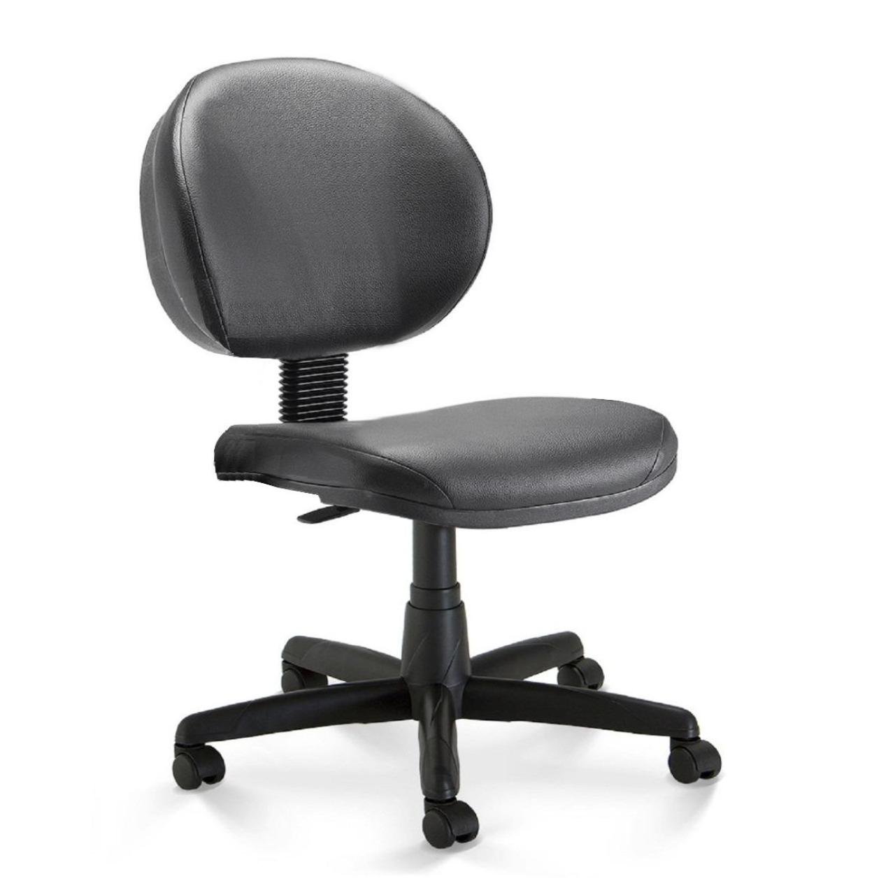 Cadeira Escritório Executiva PLUS LISA S/ BRAÇOS - COR PRETO 32976 - Imagem 5