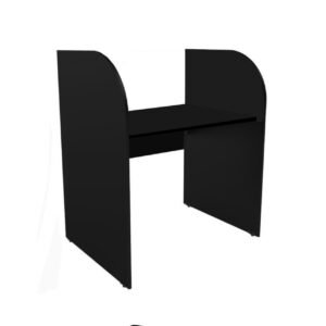 Baia INICIAL para Atendimento 1,20x0,80x0,60mPRETA/PRETA - 24015