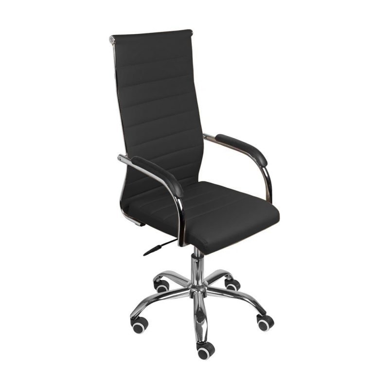 Cadeira de Escritório LONDON Giratória – Base Cromada