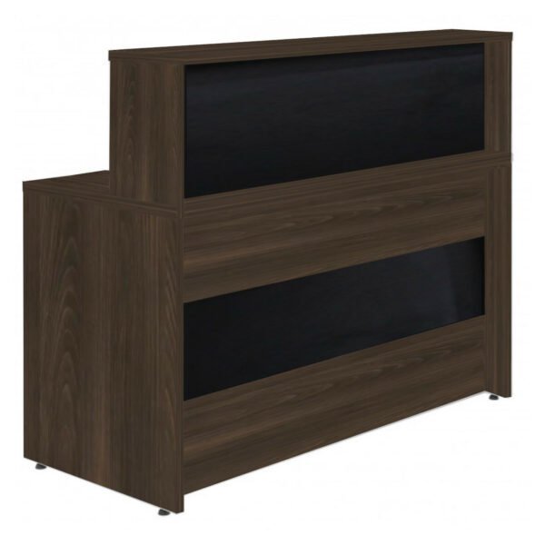 Balcão de Atendimento 1.35x1,13x0,60m - S/ Gavetas MARSALA/PRETO - 63083 - Imagem 3