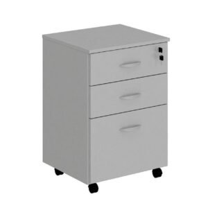 Gaveteiro Volante 03 Gav. 0,67x0,46x0,40m - JOB - CINZA/CINZA - 21210