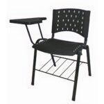 Cadeira Universitária c/ Porta Livros - Prancheta Plástica - Cor Preto 32013