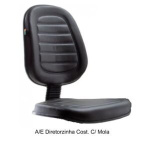 A/E DIRETORZINHA Costurada C/ MOLA - Corino Preto - 99918