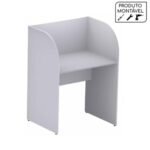 Baia Inicial FECHADA para Atendimento 1,20×0,80×0,60m c/ FUNDOCINZA/CINZA – 24012