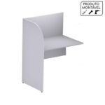 Baia Continuação FECHADA para Atendimento 1,20×0,80×0,60m c/ FUNDOCINZA/CINZA – 24013