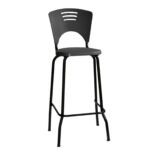 Banqueta Fixa Alta Piacere - Cor Preto - 34103