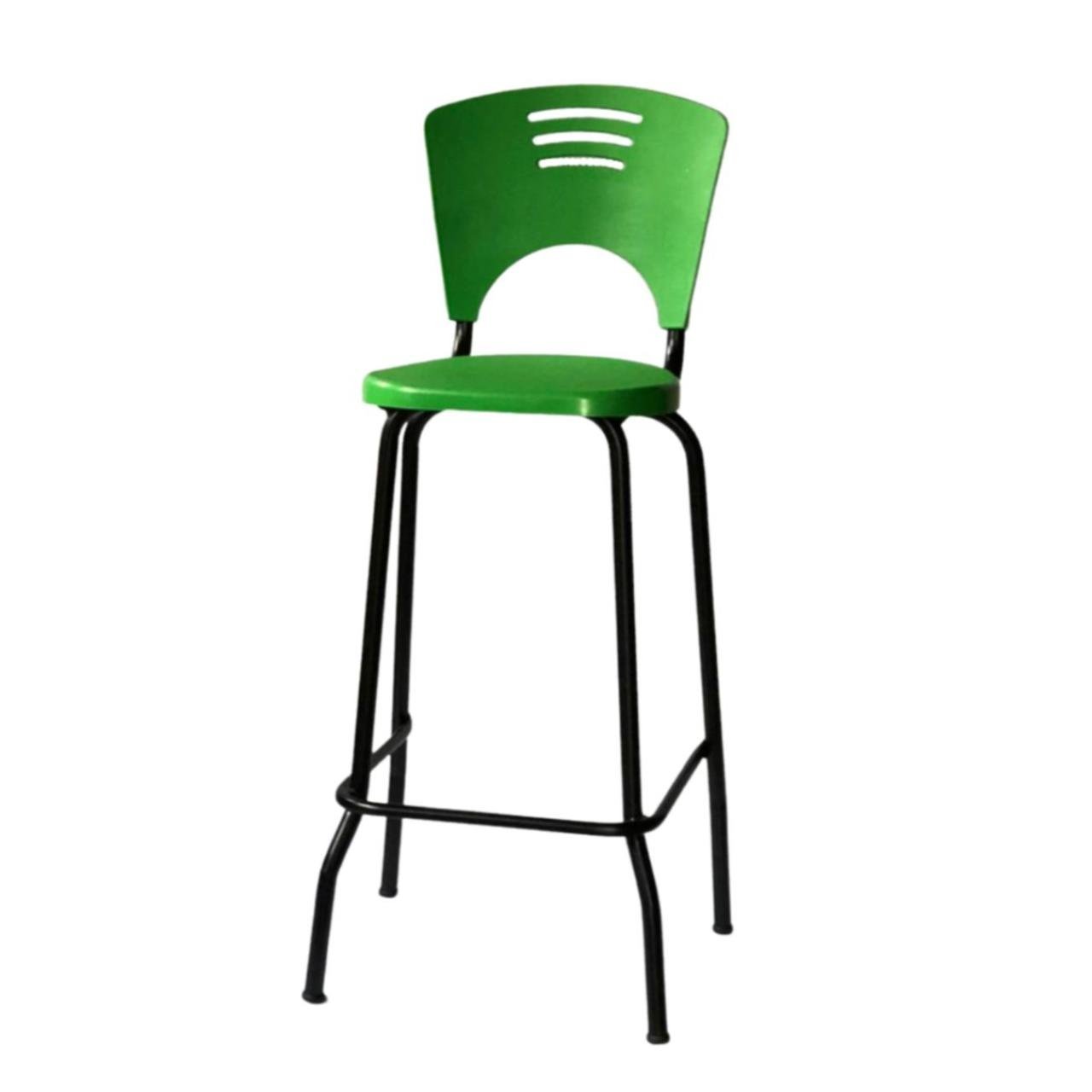 Banqueta Fixa Alta Piacere - Cor Verde - 34102 - Imagem 2