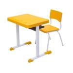 Kit Escolar Individual – (Mesa e Cadeira) – INFANTIL 03 a 06 Anos COR AMARELO - 41087