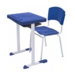Kit Escolar Individual AZUL – (Mesa e Cadeira) – ADULTO – COR AZUL - 40081