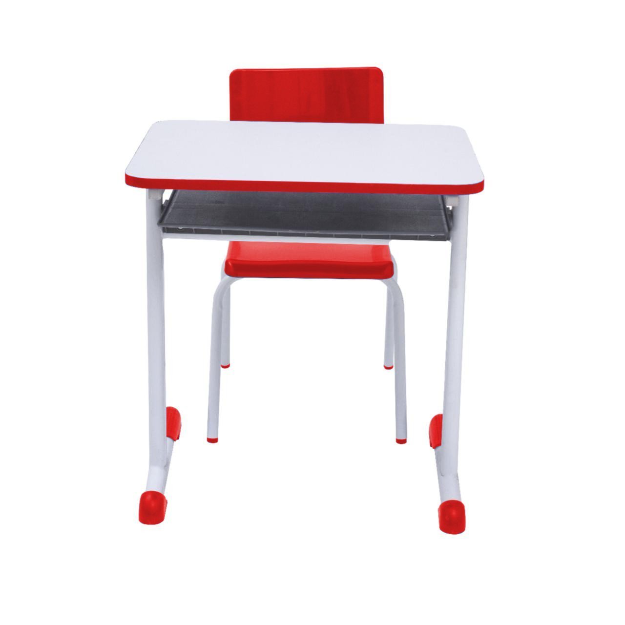 Kit Escolar Individual VERMELHO – (Mesa e Cadeira) – INFANTIL – MADEIRA - COR VERMELHO - 40086 - Imagem 3