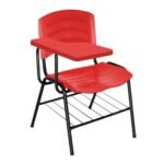 Cadeira Universitária Plástica com Prancheta PLÁSTICA - COR VERMELHO 34022