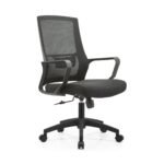 Cadeira de Escritório Presidente tela ALTEN Giratória - Cor Preto - 30062