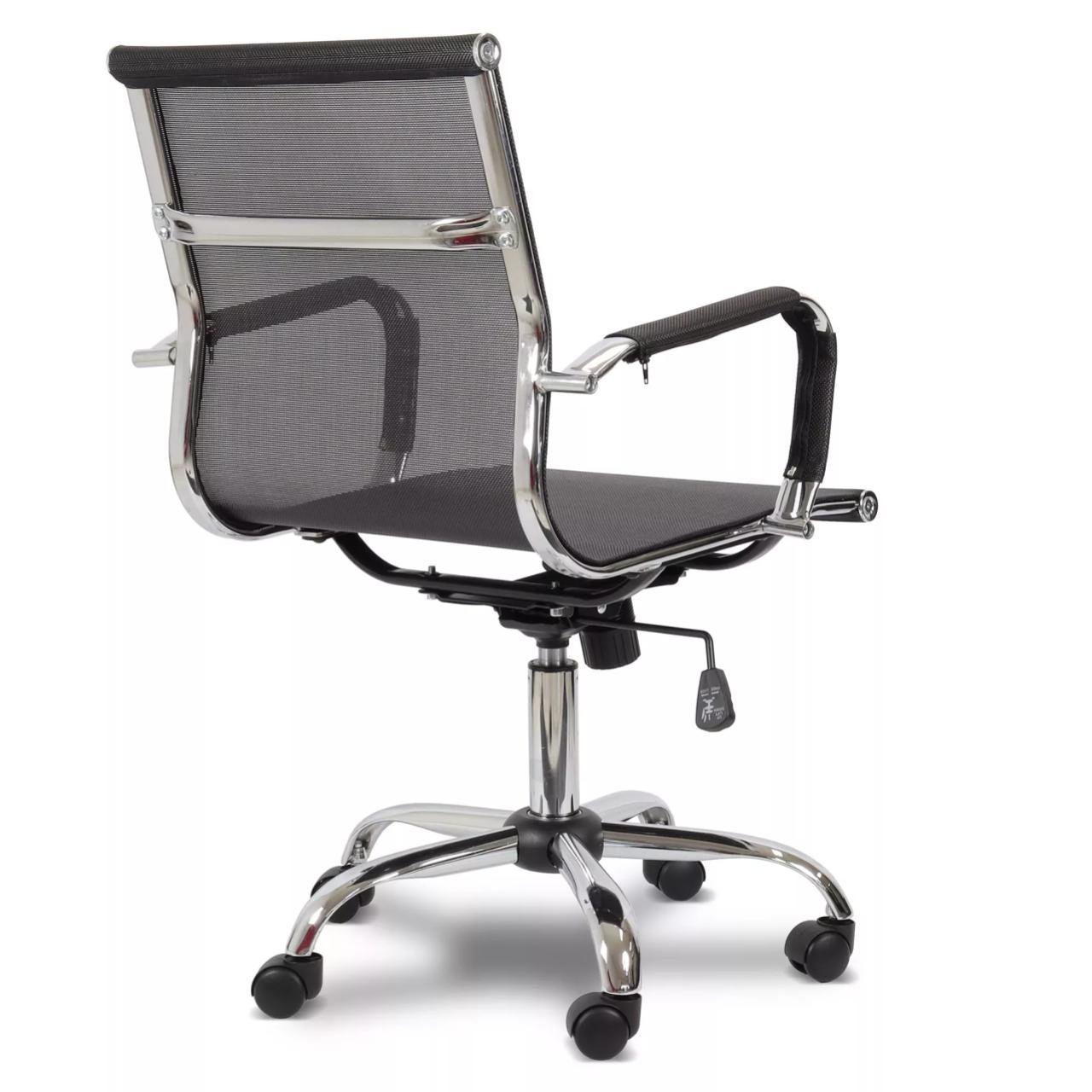 Cadeira DIRETOR TELA Charles Eames Esteirinha - COR PRETO - PMD - 32877 - Imagem 6