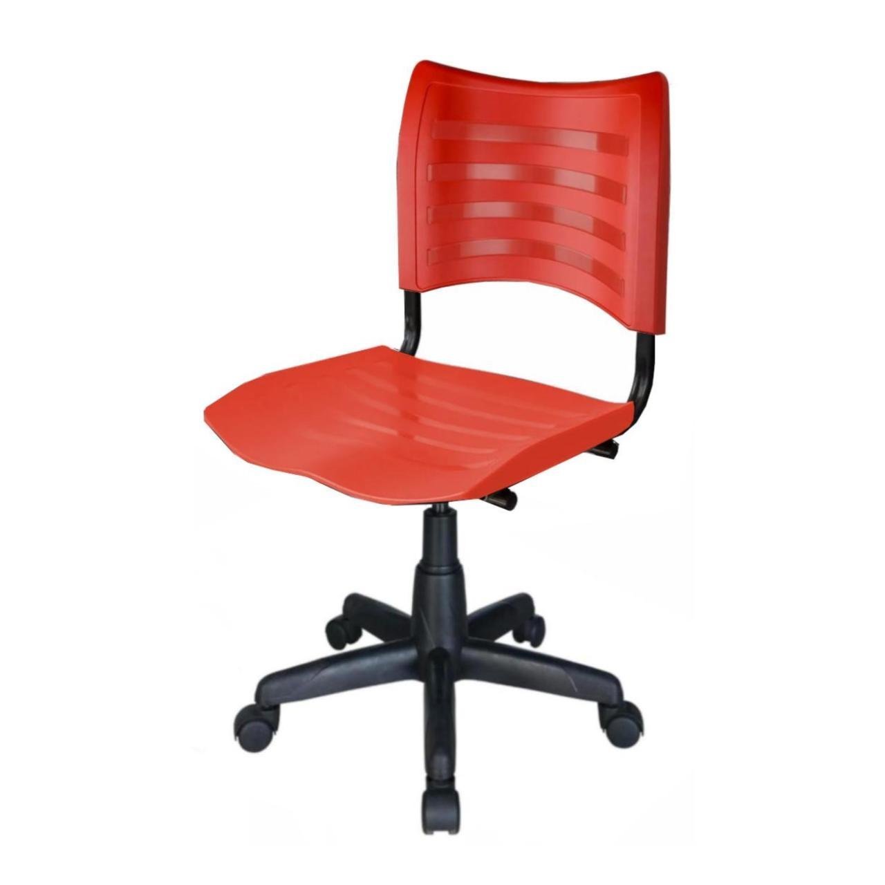 Cadeira de Escritório Giratória PLÁSTICA - PMD - COR VERMELHO - 31313 - Imagem 2