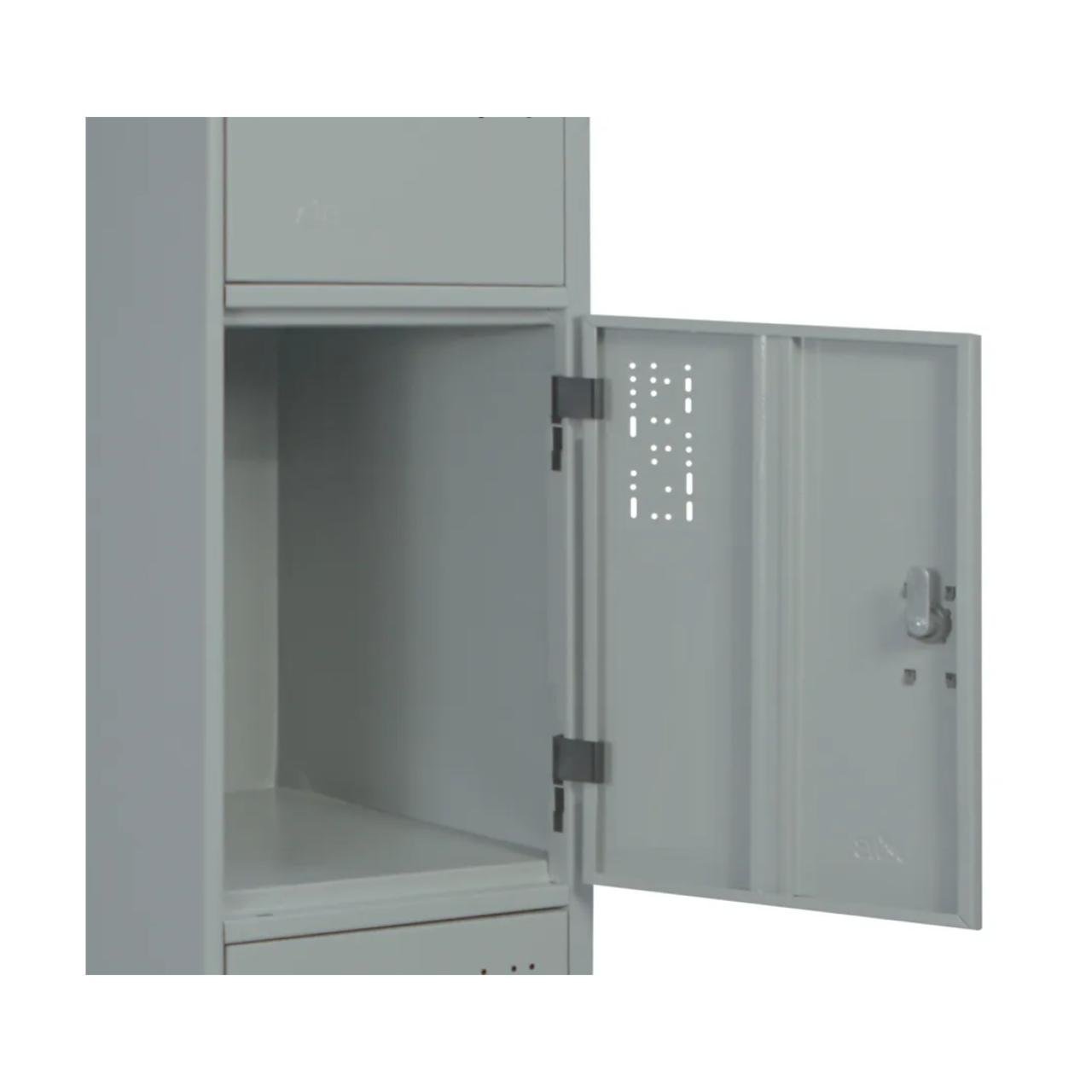 Armário Roupeiro de Aço 16 Portas PEQUENAS - 1,84x1,29x0,35m - CZ/CZ - W3 - 10019 - Imagem 7