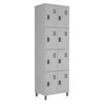 Roupeiro de Aço c/ 08 Portas PEQUENAS - 1,84x0,64x0,35m - CZ/CZ - W3 - 10017
