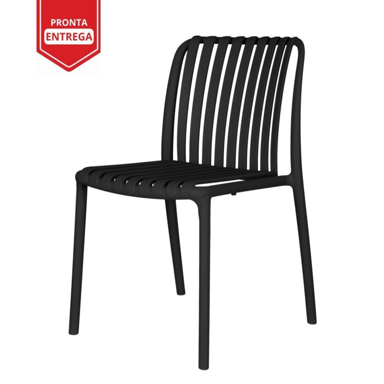 Cadeira Interlocutor VANCOUVER POLIPROPILENO - COR PRETO - Pollo Móveis - 37006 - Imagem 2