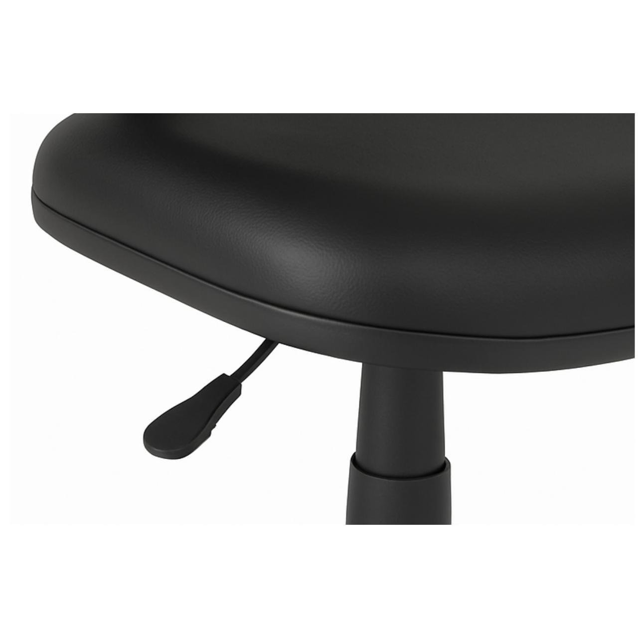 Cadeira Executiva LISA Giratória Sem Braços - Corino Preto - 31000 - Imagem 4