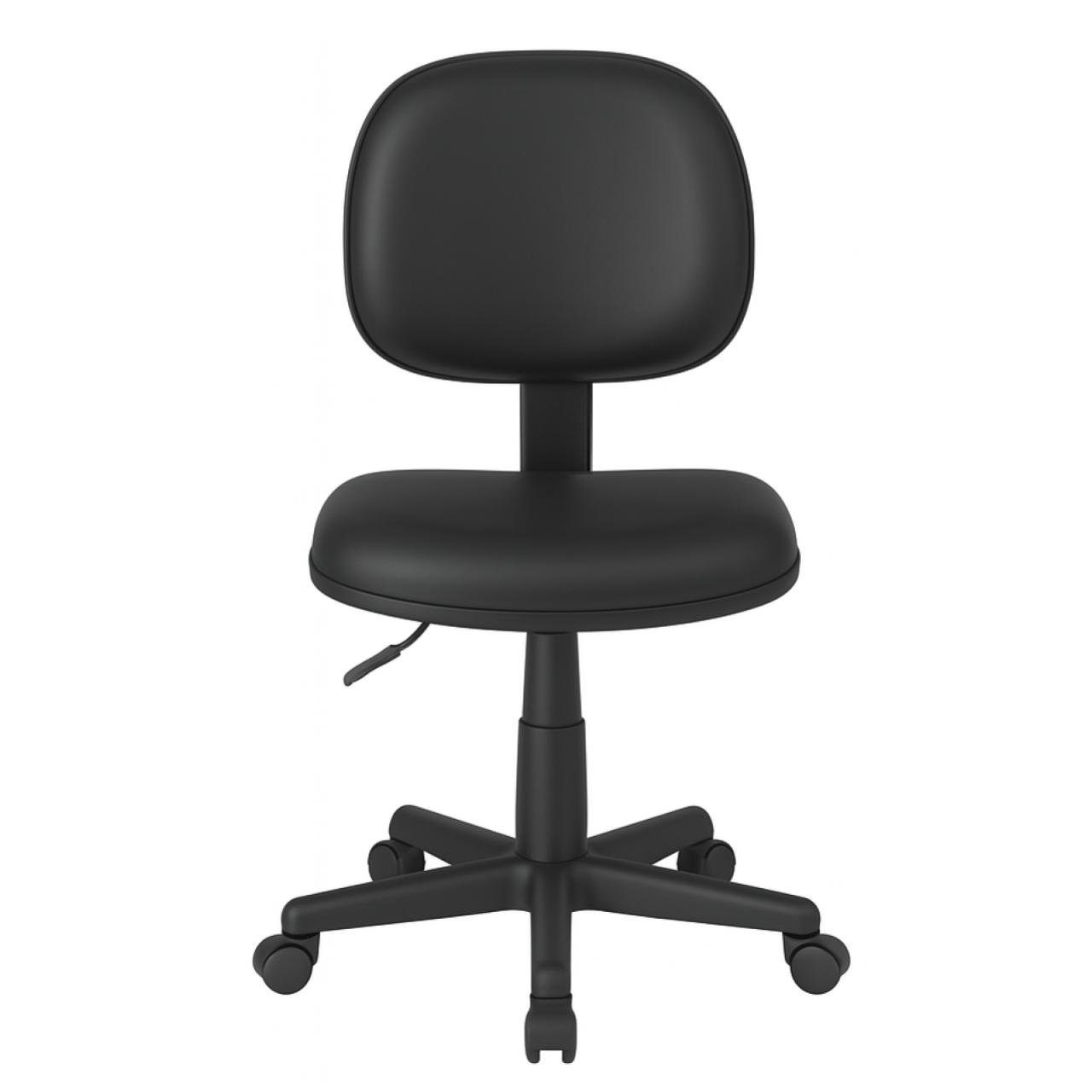 Cadeira Executiva LISA Giratória Sem Braços - Corino Preto - 31000 - Imagem 3