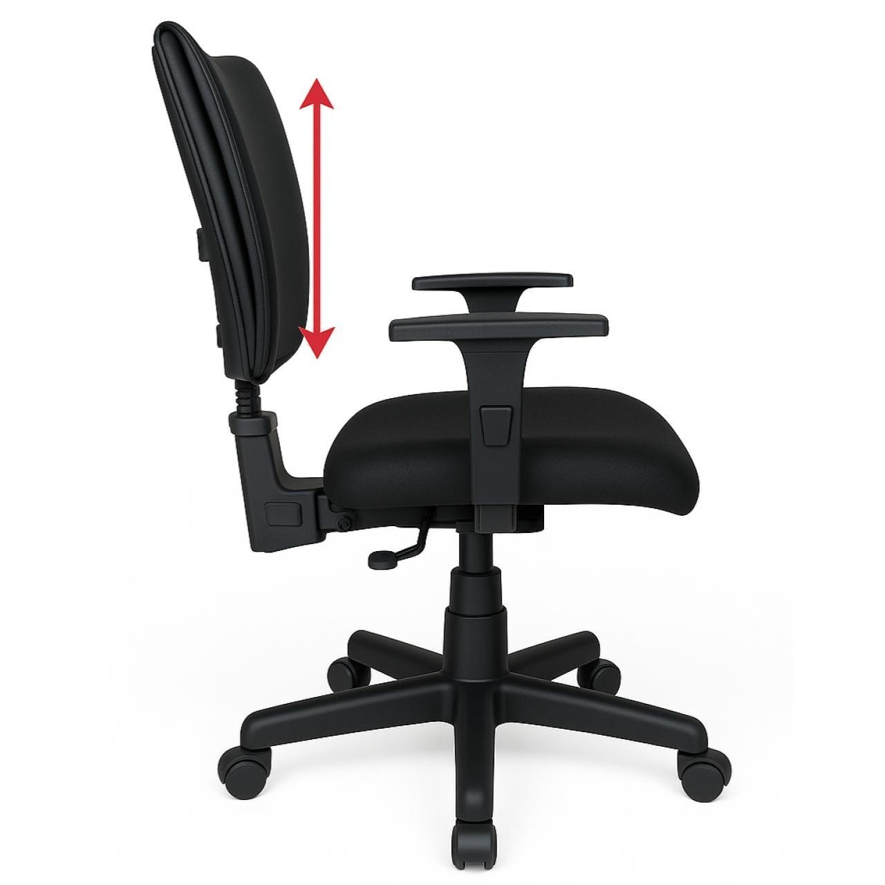 Cadeira B-ONE Back System com Braços Reguláveis - Corino Preta - 31010 - Imagem 2