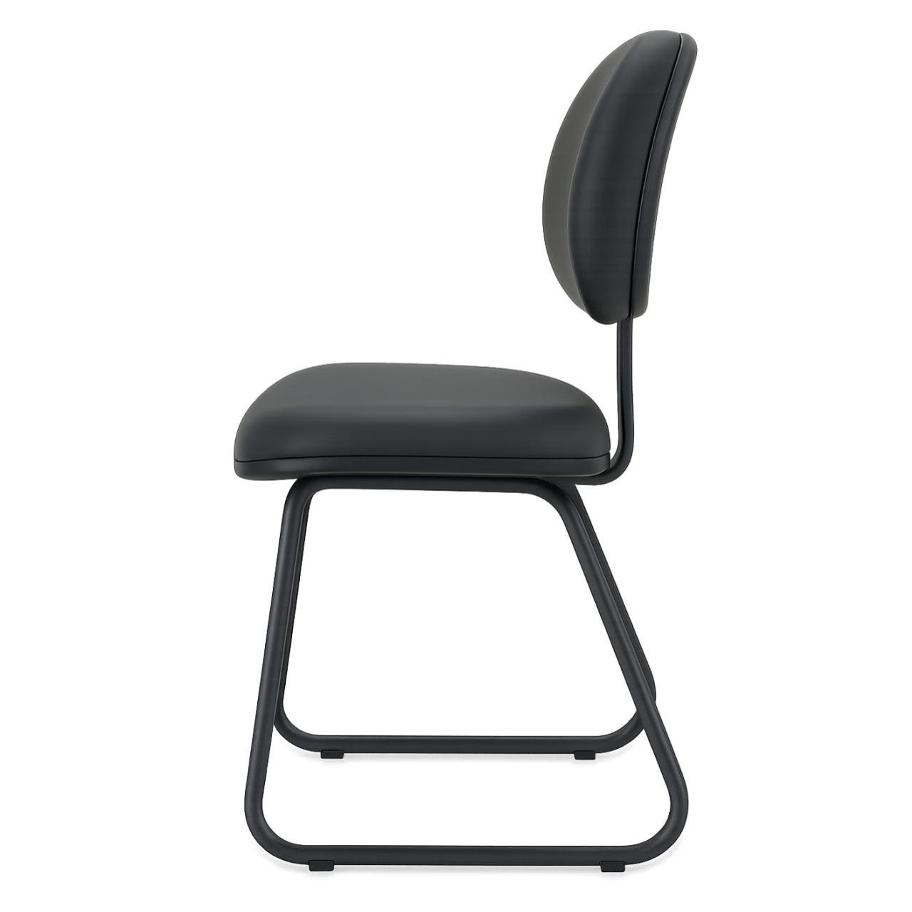 Cadeira Executiva LISA Base Trapézio - Corino Preto - 31030 - Imagem 3