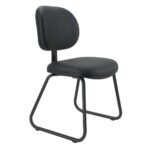 Cadeira Executiva LISA Base Trapézio - Corino Preto - 31030