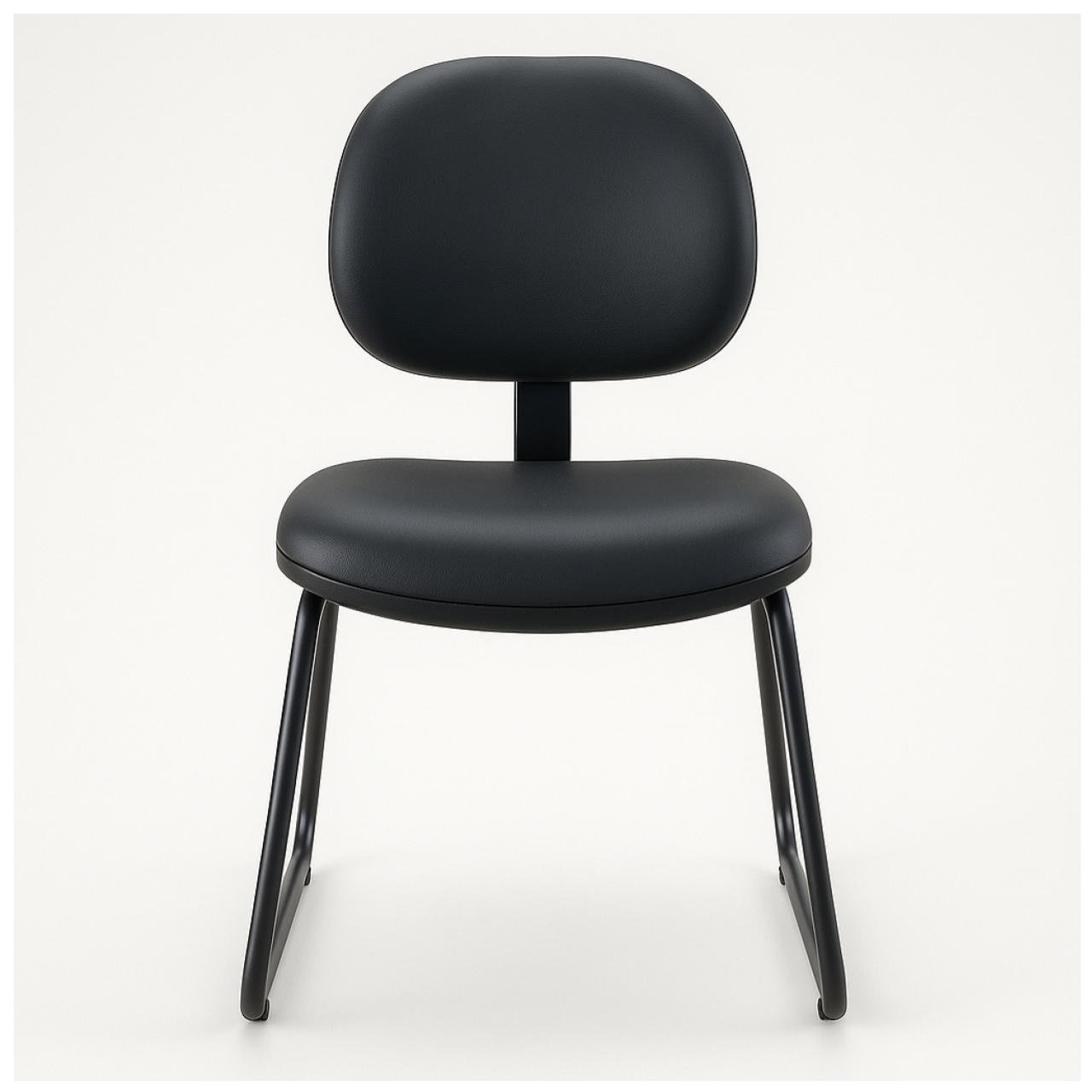 Cadeira Executiva LISA Base Trapézio - Corino Preto - 31030 - Imagem 2