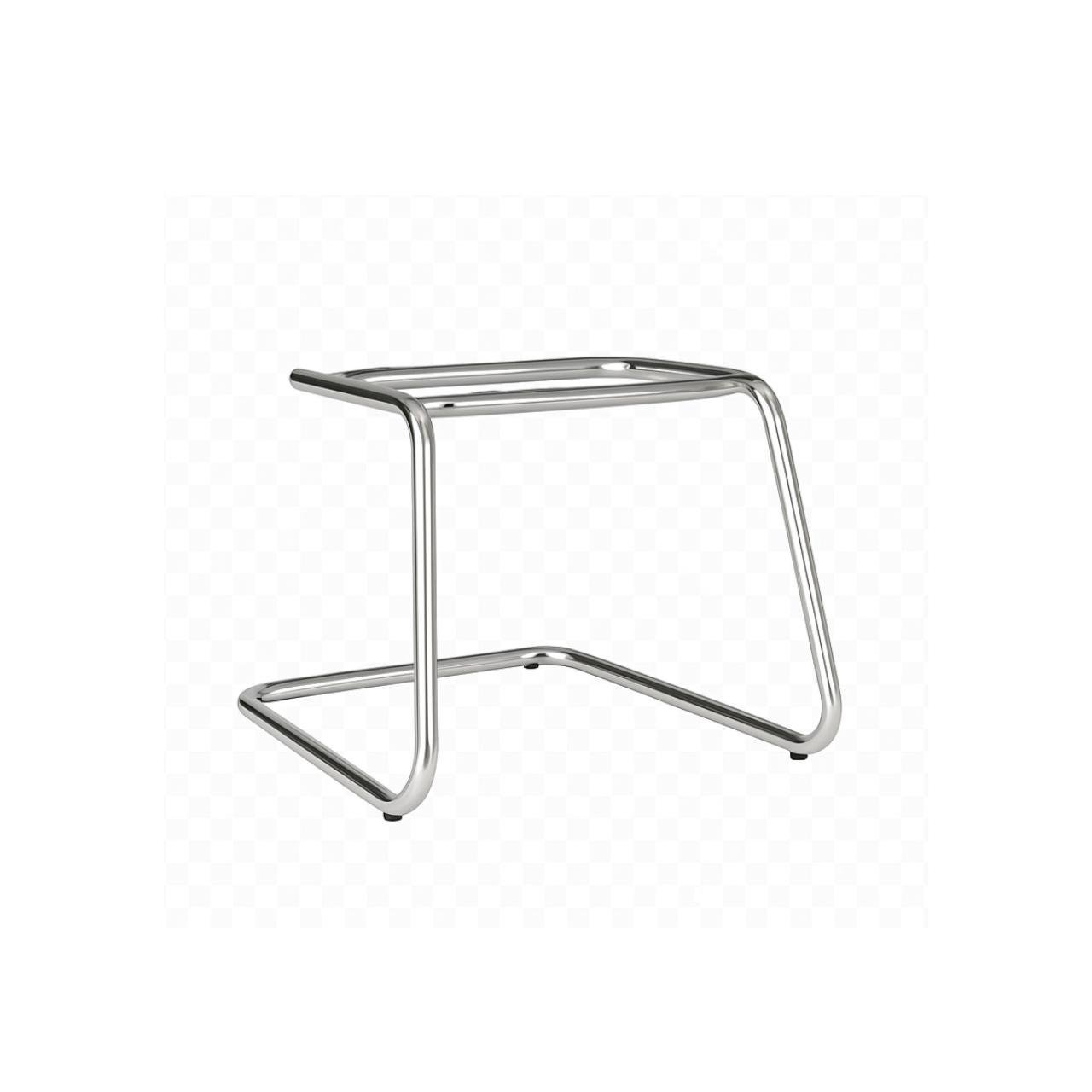 Cadeira Executiva LISA Base em "S" CROMADA - Corino Preto - 31015 - Imagem 6