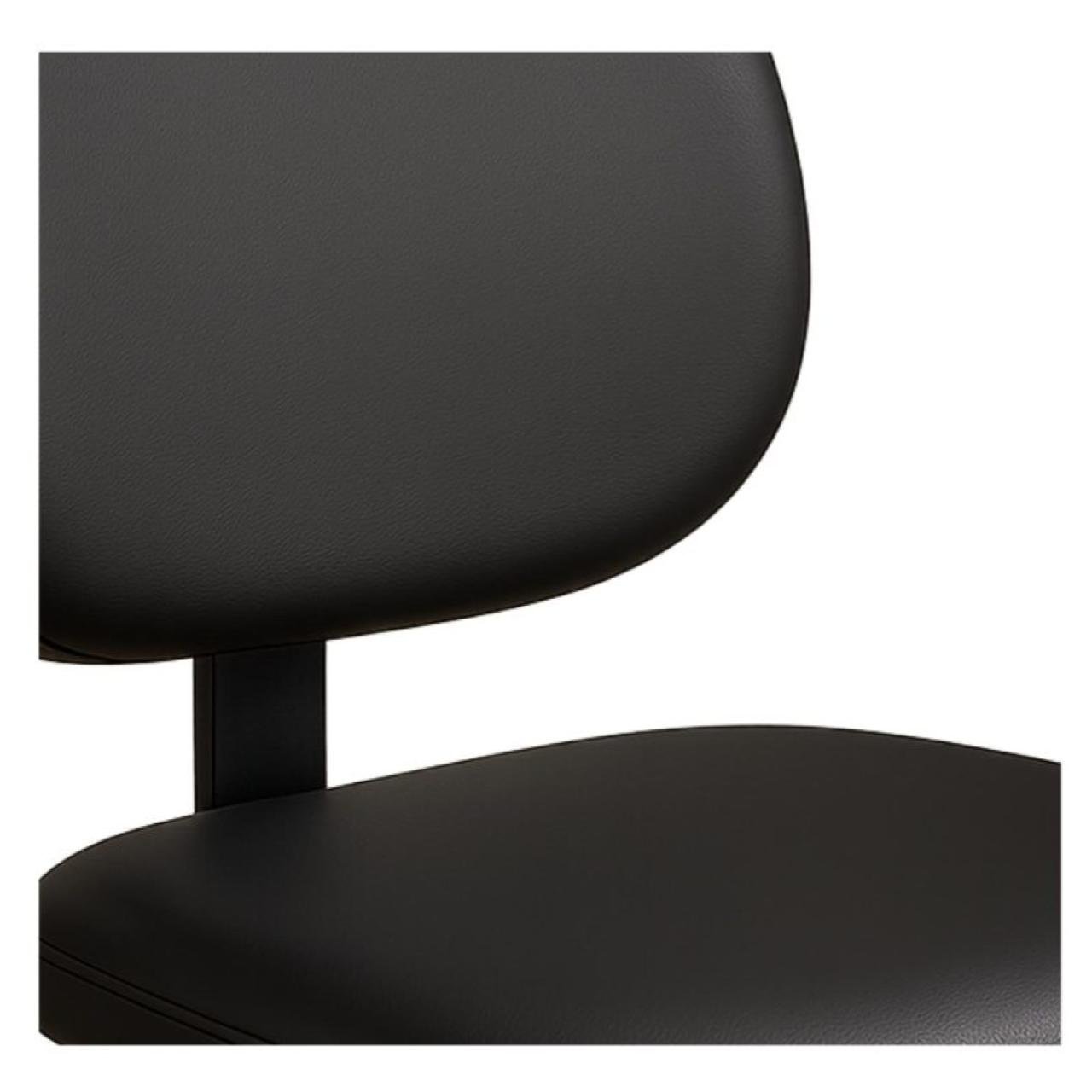 Cadeira Executiva LISA Base em "S" CROMADA - Corino Preto - 31015 - Imagem 5