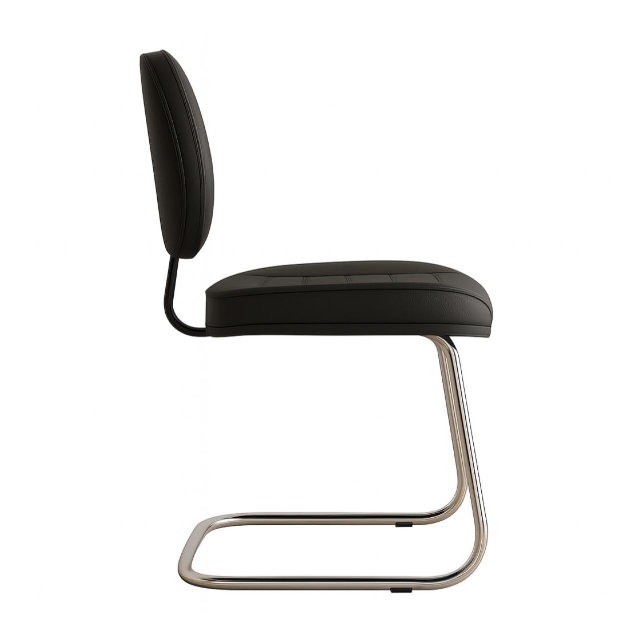 Cadeira Executiva COSTURADA Base em "S" Cromada - 31016 - Imagem 2