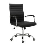 Cadeira de Escritório Diretor LONDON Giratória - Corino Preto - 31094