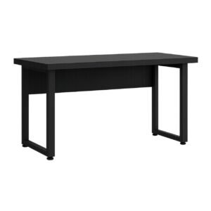 Mesa Escritório PÉ QUADRO - 1,20x0,60m - S/ Gavetas - PRETO / PRETO - 26001
