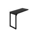 Mesa AUX PÉ QUADRO - 0,90x0,45m - PRETO/PRETO - 26004