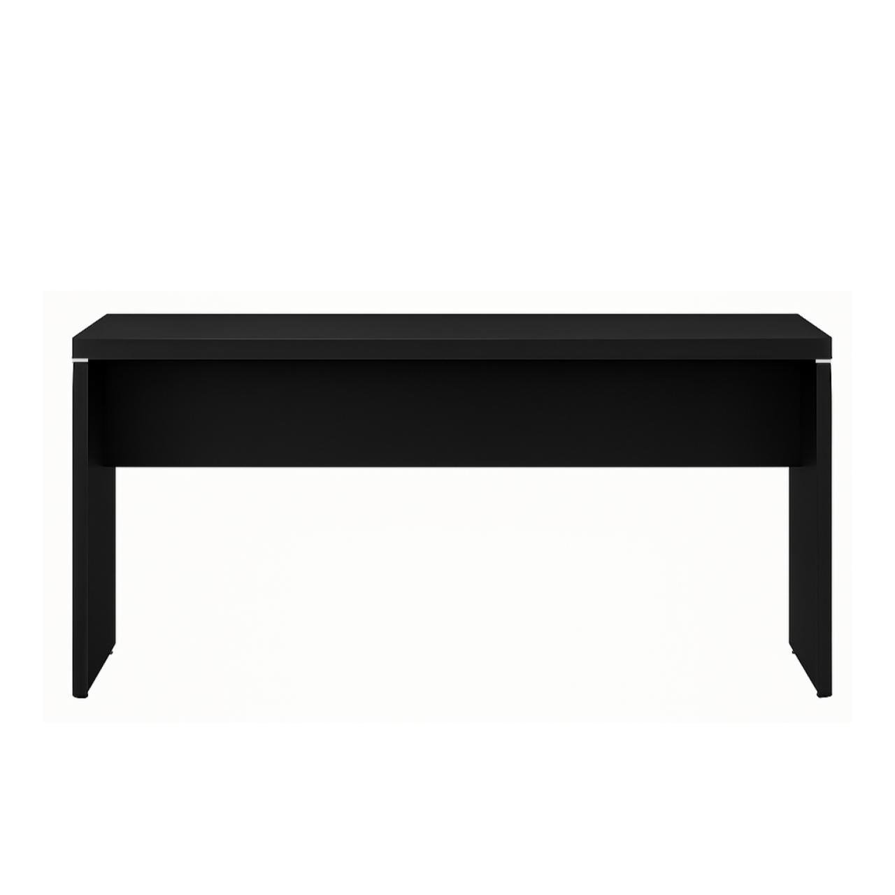 Mesa Escritório 1,50x0,60m - S/ Gavetas - PRETO/PRETO - 26006 - Imagem 2