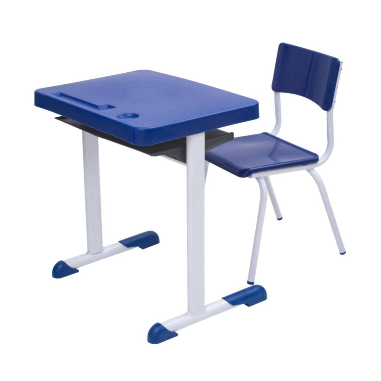 Kit Escolar Individual AZUL – (Mesa e Cadeira) – JUVENIL 06 a 09 Anos 40999