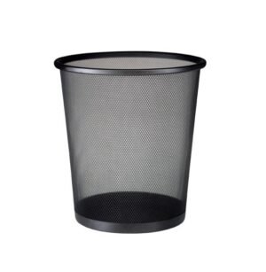 Lixeira de Aço p/ Escritório 0,26x0,23m - Cor PRETA 73001