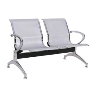 Longarina AEROPORTO com 02 Lugares - Cor Cromada 33107