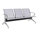 Longarina AEROPORTO com 03 Lugares - Cor Cromado 33108