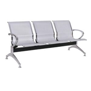 Longarina AEROPORTO com 03 Lugares - Cor Cromado 33108