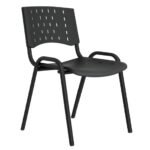 Cadeira Plástica REALPLAST 04 pés-Plástico Preto (Polipropileno) - 31201
