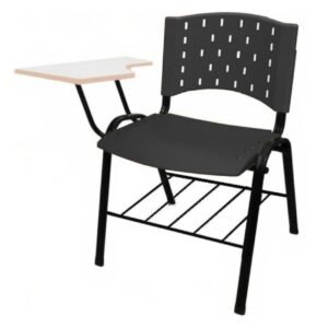 Carteira Universitária Plástica - Plástico Preto (Polipropileno) - 32001