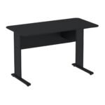 Mesa Escritório 1,20x0,60m s/ Gavetas - Cor Preto - JOB - 43333