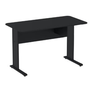 Mesa Escritório 1,20x0,60m s/ Gavetas - Cor Preto - JOB - 43333