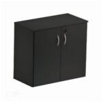 Armário Baixo com 02 Portas - 0,80x0,42x0,75m - JOB - Cor PRETO - 41207